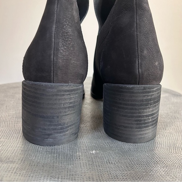 Eileen Fisher~Bayo Black Tumbled Nubuck Leather Booties in size 11 - Picture 7 of 12
